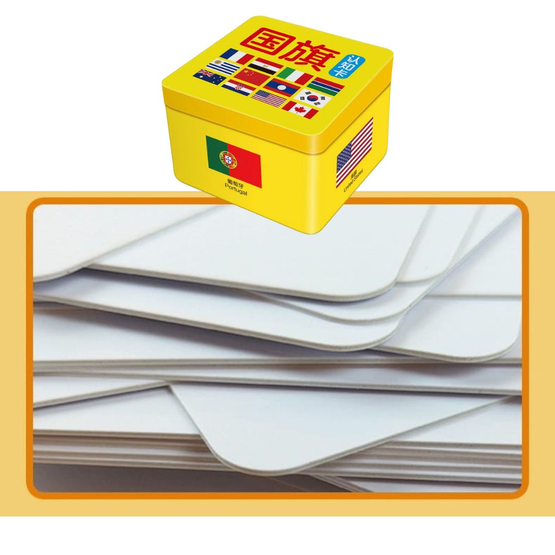 World Flags Flashcards for Kids | 160-Piece Educational Flag Cards | Early Learning Geography Set (Chinese text, brand new)