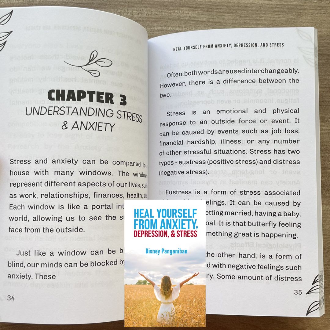 Heal Yourself From Anxiety, Depression and Stress (by Disney Panganiban) brand new softcover, devotional