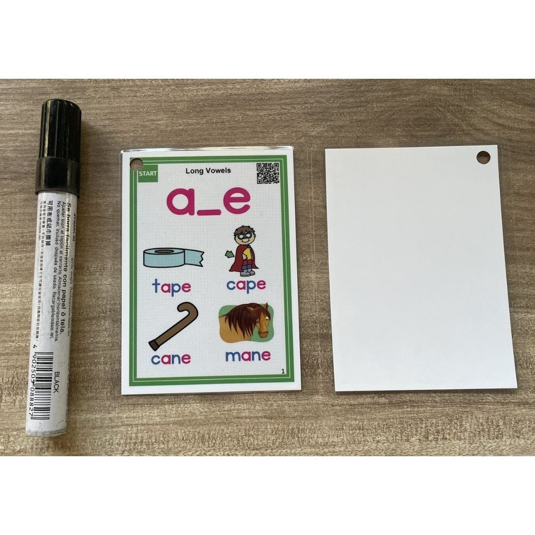 Phonics and English Alphabet Cards / Flashcards Set · Word Pronunciation · Audio Point-Reading · Teaching Aid (122 cards, 4-Inch Laminated Cards · Size: 8 × 11 cm)