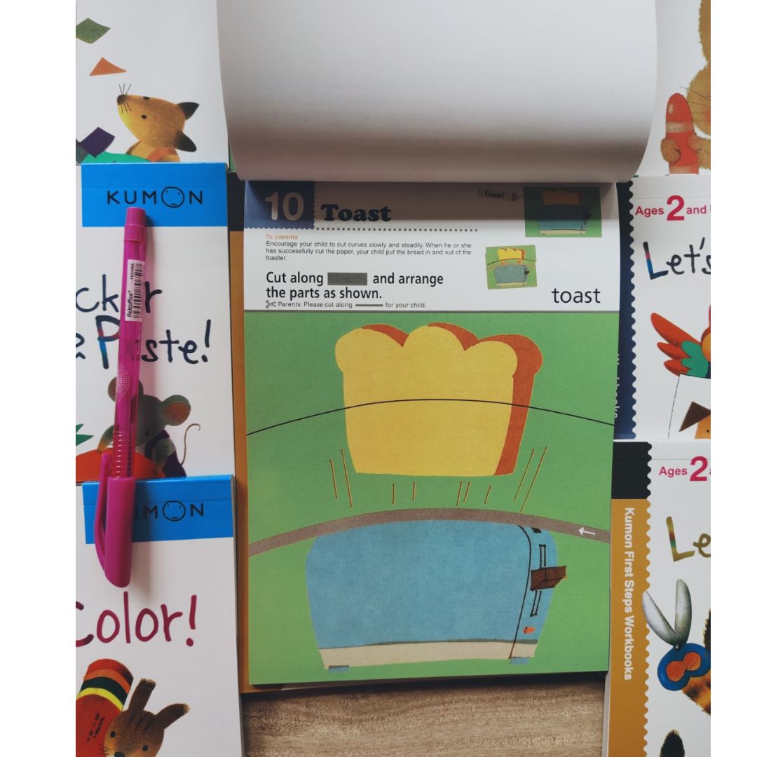 Kumon My First Steps Workbook (12 books) ages 2-5, brand new softcover, no box