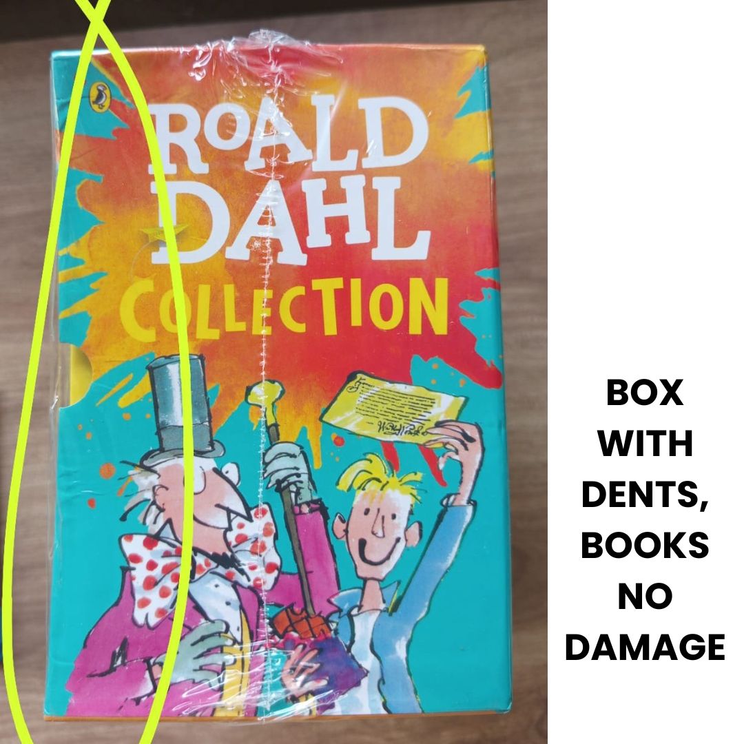 Roald Dahl (24 pcs brand new softcover books boxed set) BOX with DENTS, books no damage