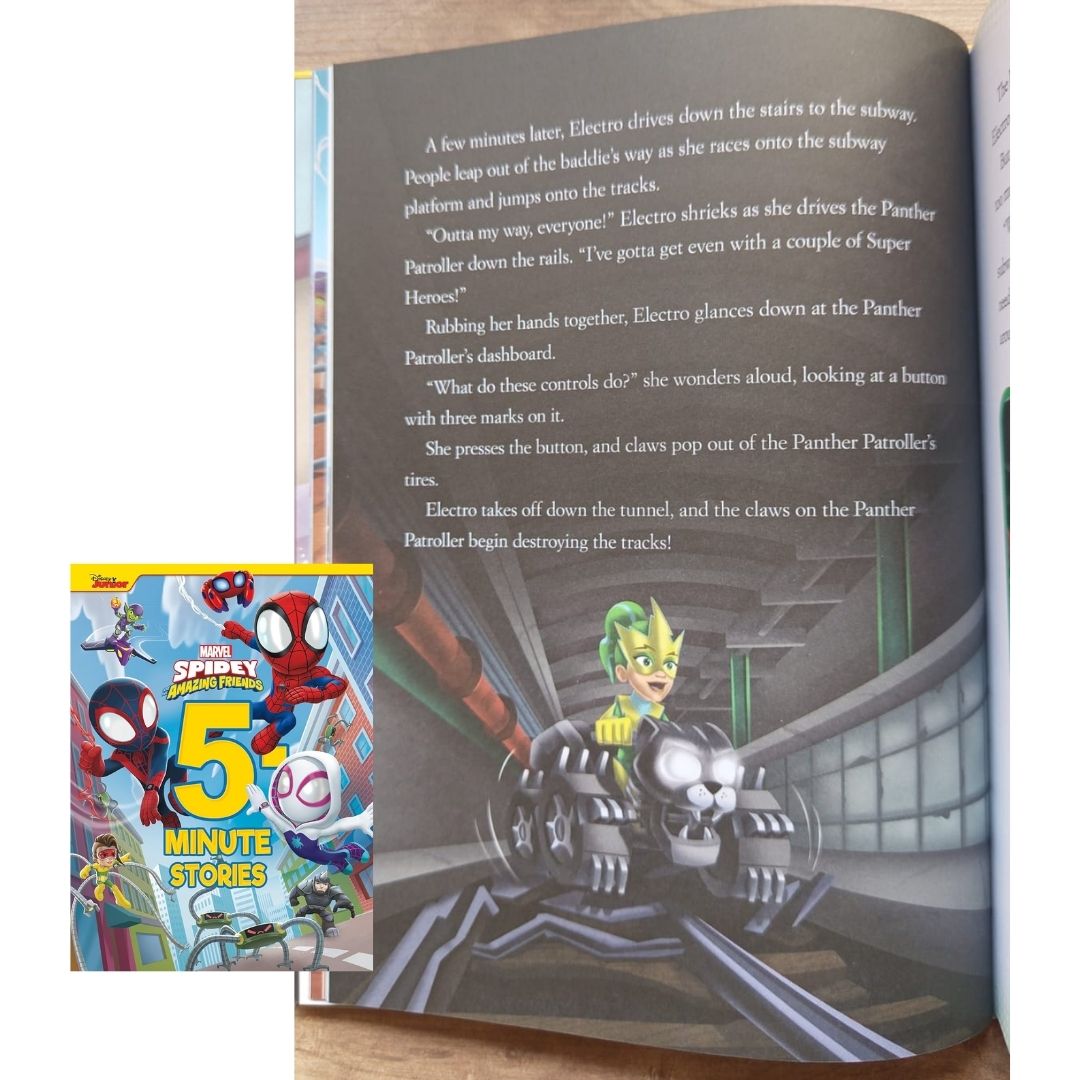 Spider-Man Spidey Amazing Friends 5-Minute Stories (USED book, padded hardcover, with slight tears and dents)