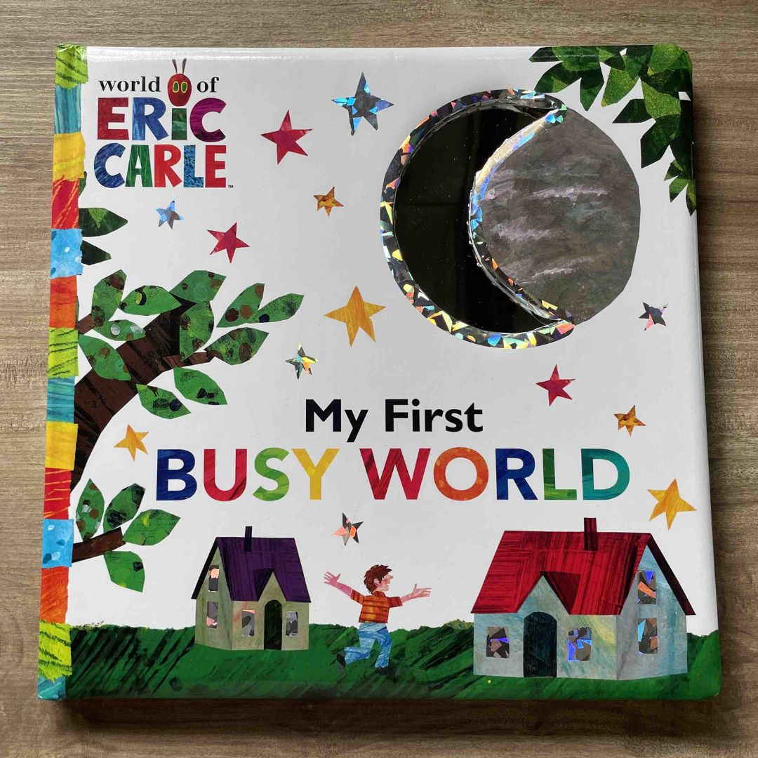 Eric Carle - My First Busy World (The World of Eric Carle) brand new Board Book - with SLIGHT DENTS on book cover