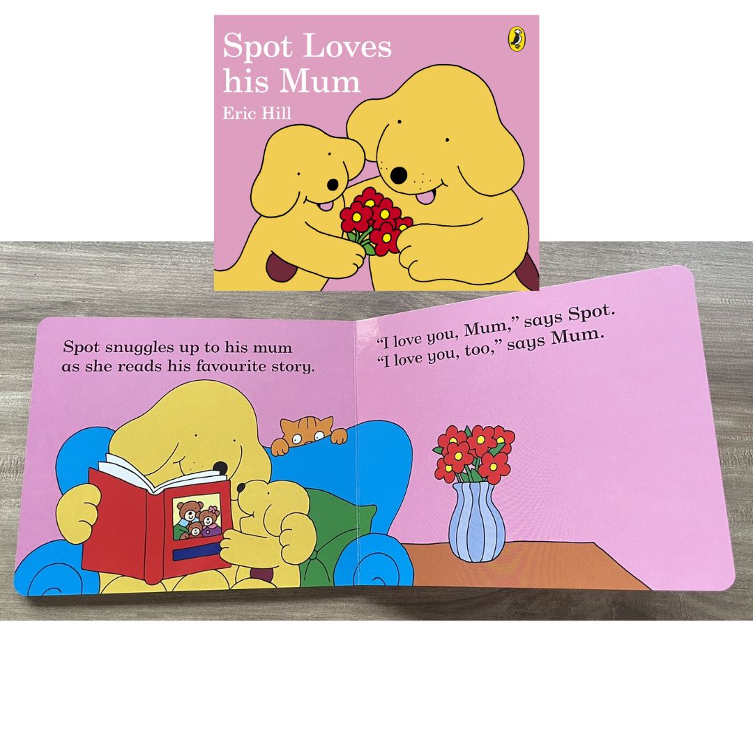 Where's Spot / Spot Loves His Mom / Spot Says Please and other stories BOARD BOOKS (SINGLES) brand new, with SLIGHT DENTS on book cover