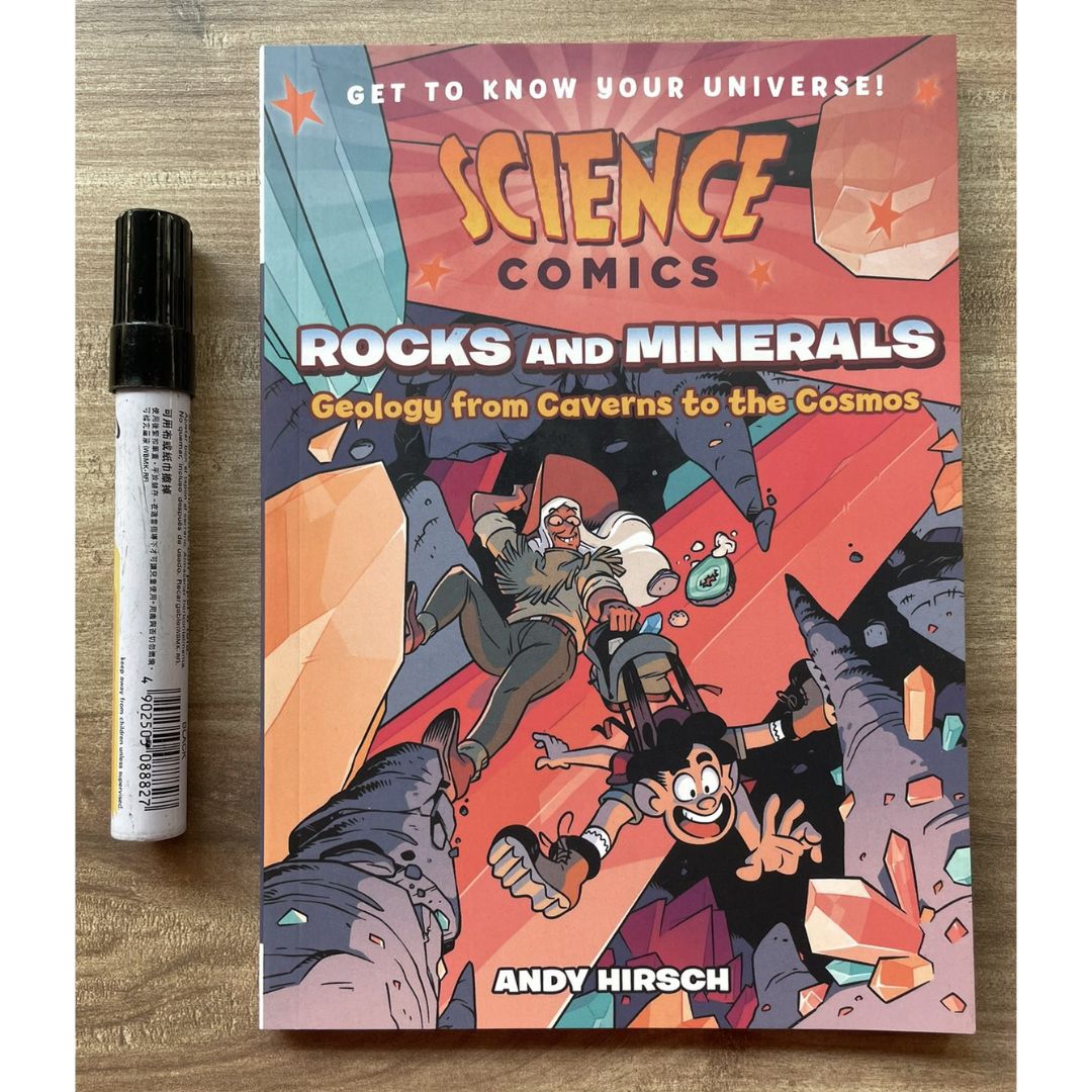 Science Comics (6 books, softcover, no box) (Rocks and Minerals / Spiders / The Digestive System / Whales / Bridges / Birds of Prey)