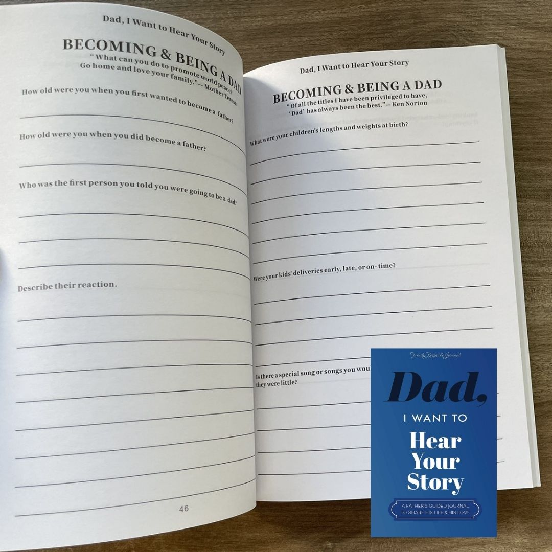 I Want to Hear Your Story: Dad Mom Grandmother Grandpa Guided Journal to Share His / Her Life & Love (Hear Your Story Books) (Paperback) (With SLIGHT FOLDS on book cover)