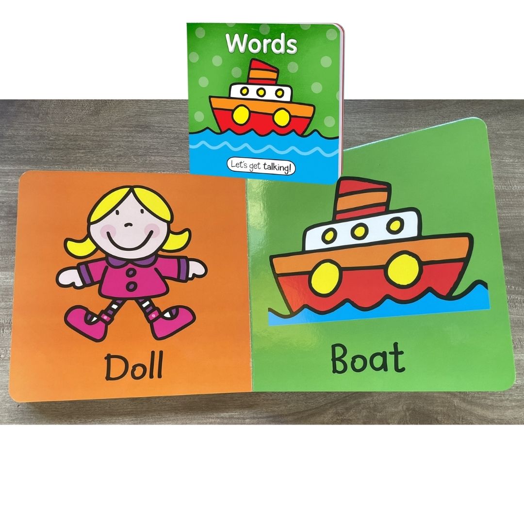 Words (Let's Get Talking) brand new Board book, with SLIGHT DENTS on book cover