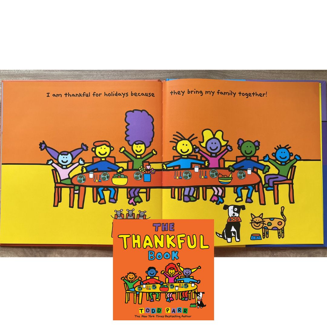 The Thankful Book (Hardcover) by Todd Parr - with slight dents on book cover