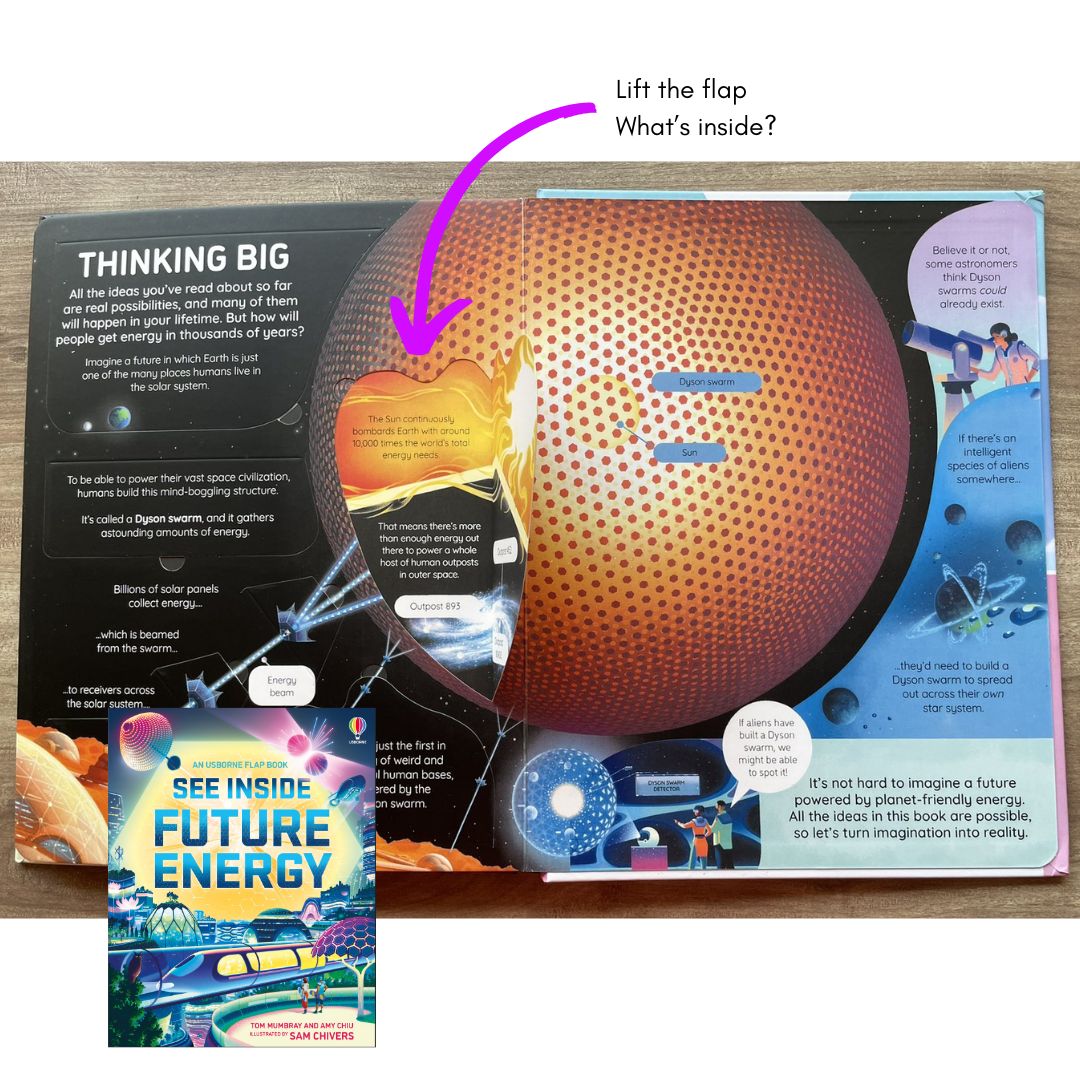 Usborne SEE INSIDE Future Energy (brand new Board Book, with SLIGHT DENTS on book cover)