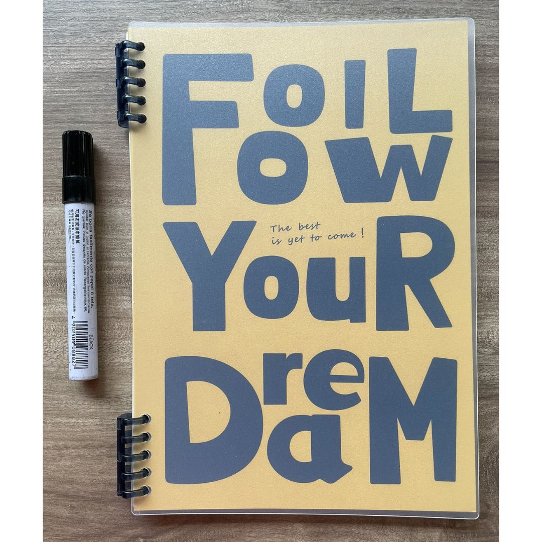 Lined Spiral Notebook (SINGLES / sold per piece) Love and Peace / Follow Your Dream cover designs