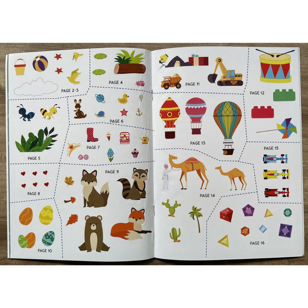 Smart Kids Sticker and Activity Book - NUMBER PUZZLE (brand new softcover)