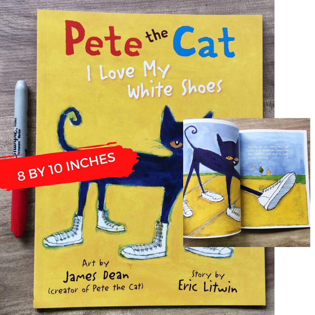 PETE THE CAT: I Love My White Shoes, Rocking in My School Shoes, Saves Christmas, Four Groovy Buttons, Magic Sunglasses, the New Guy and other stories (SINGLES) brand new softcover