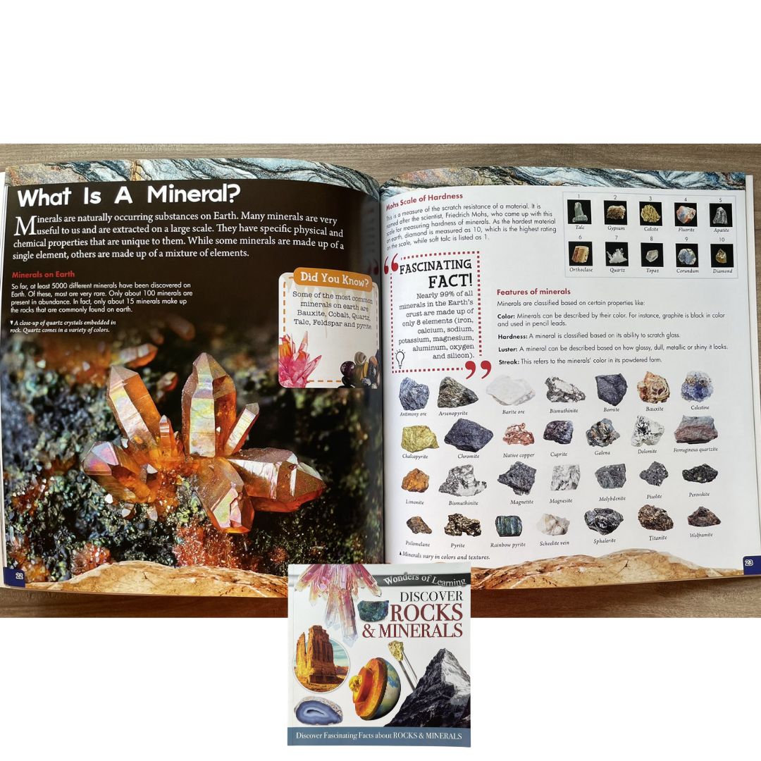 Wonders of Learning: Discover ROCKS AND MINERALS (brand new SOFTCOVER)