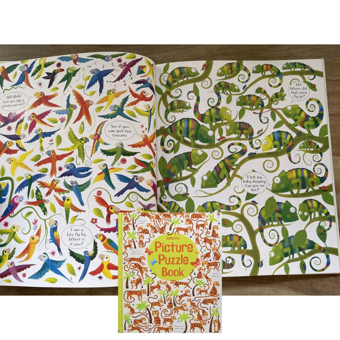 Usborne Picture Puzzle Book (SINGLES, brand new Hardcover) Animals / Farm / Under the Sea - with SLIGHT DENTS on book cover
