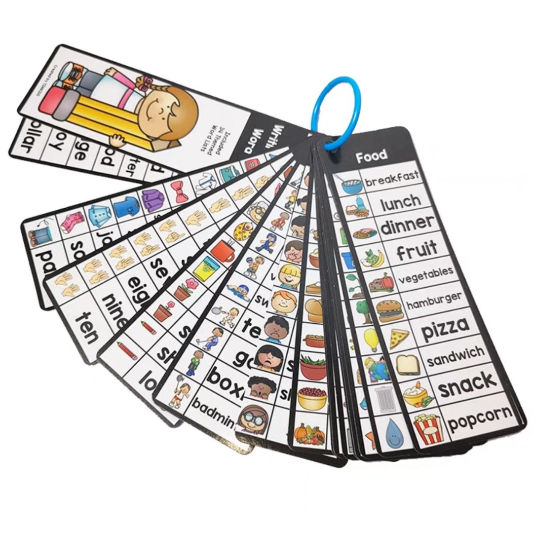 English Themed Vocabulary Flashcards for Kids | 17 Double-Sided Cards | Early Learning Teaching Aids l My Writing Center Word Lists (34 Themes / 340 Sight Words in a set) brand new, no box