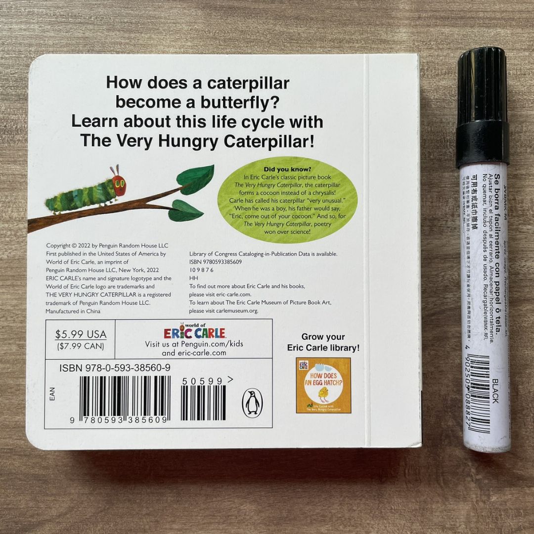 World of Eric Carle: Life Cycles with The Very Hungry Caterpillar (SINGLES, brand new Board Book, with SLIGHT DENTS on book cover) (How Does a Caterpillar Change / How Does an Egg Hatch / How Does a Tadpole Grow / How Does a Seed Sprout)