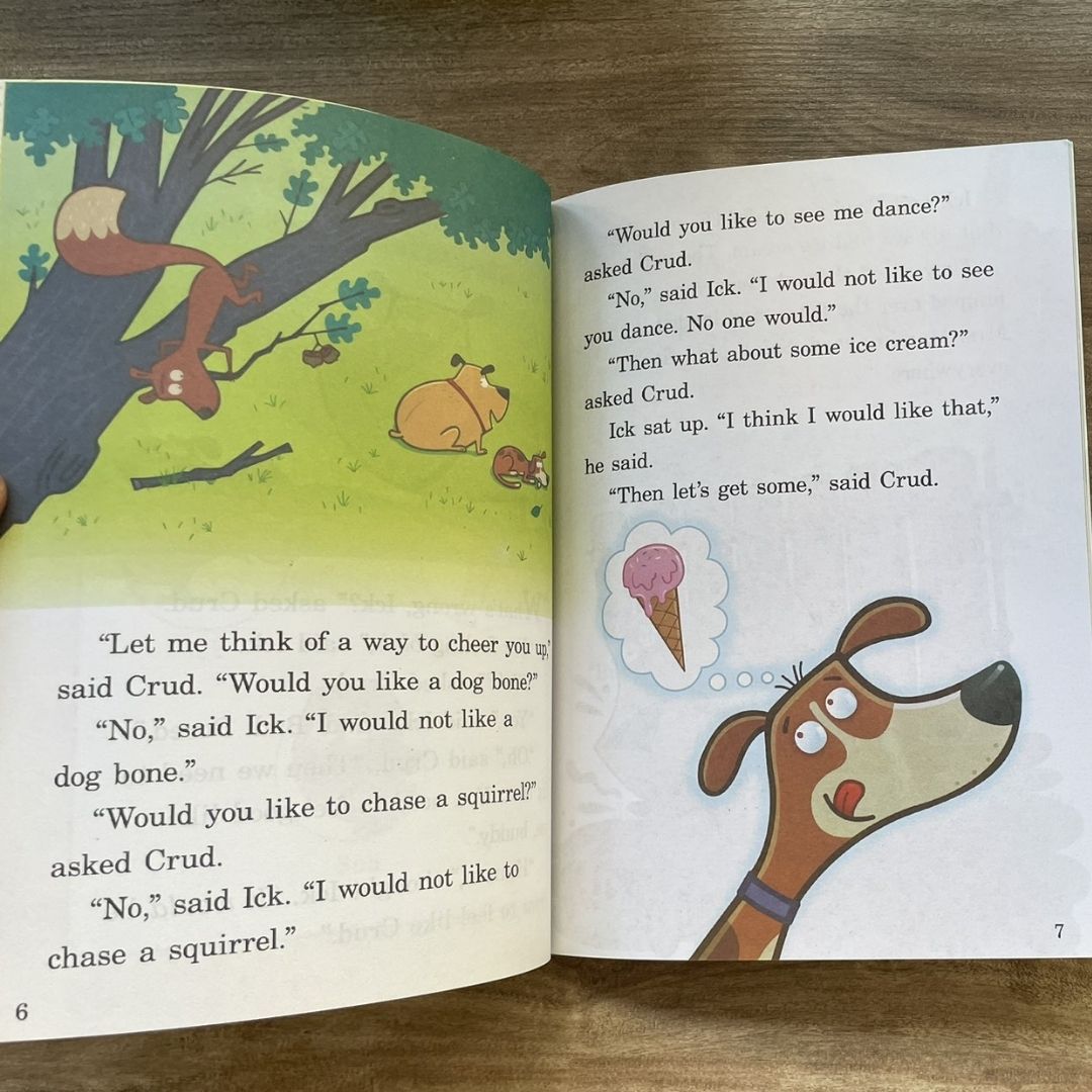Funny Bone Books: First Chapters -- Ick and Crud (7 books) brand new softcover, no box, with SLIGHT FOLDS on book covers