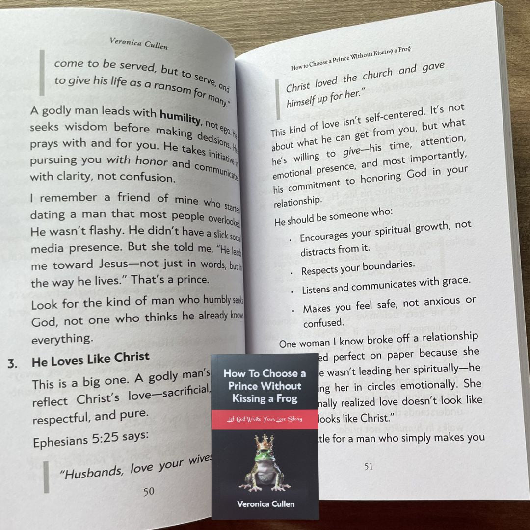 How to Choose a Prince Without Kissing a Frog (by Veronica Cullen) brand new Softcover
