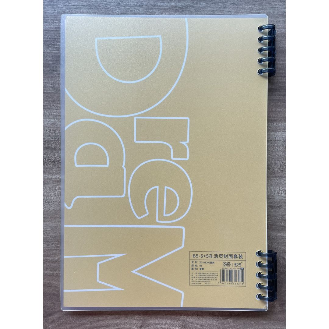 Lined Spiral Notebook (SINGLES / sold per piece) Love and Peace / Follow Your Dream cover designs