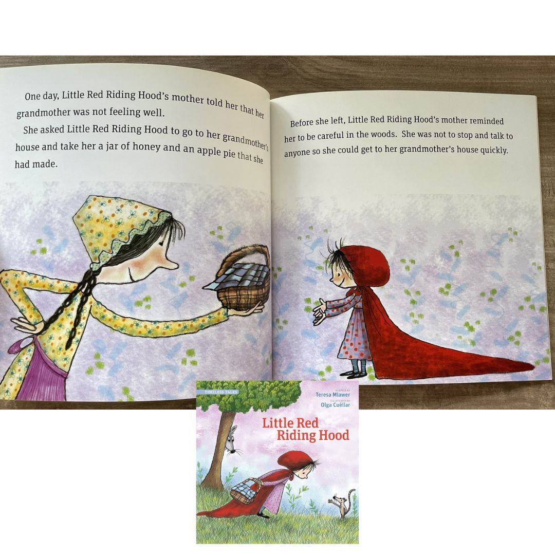 Timeless Tales Little Red Riding Hood // Timeless Fables The Boy Who Cried Wolf (SINGLES, brand new softcover, with SLIGHT DENTS on book cover)