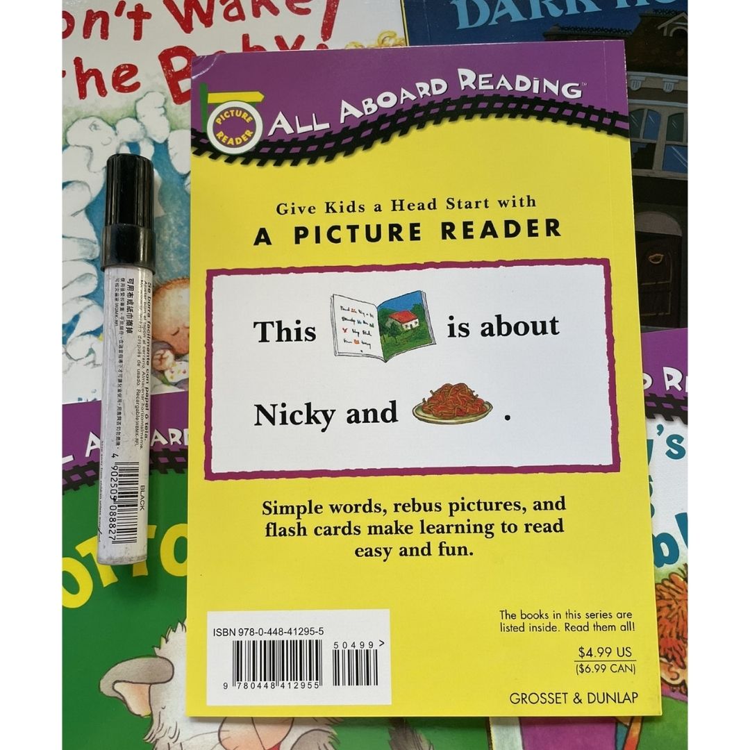 All Aboard Reading (12 books) brand new softcover, no box, with SLIGHT FOLDS on book covers & pages