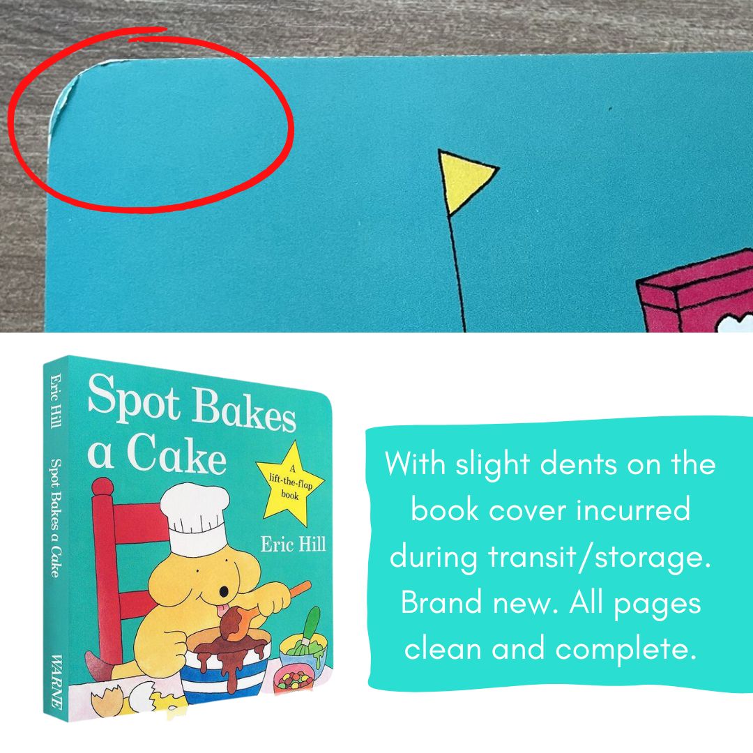 Where's Spot / Spot Loves His Mom / Spot Says Please and other stories BOARD BOOKS (SINGLES) brand new, with SLIGHT DENTS on book cover