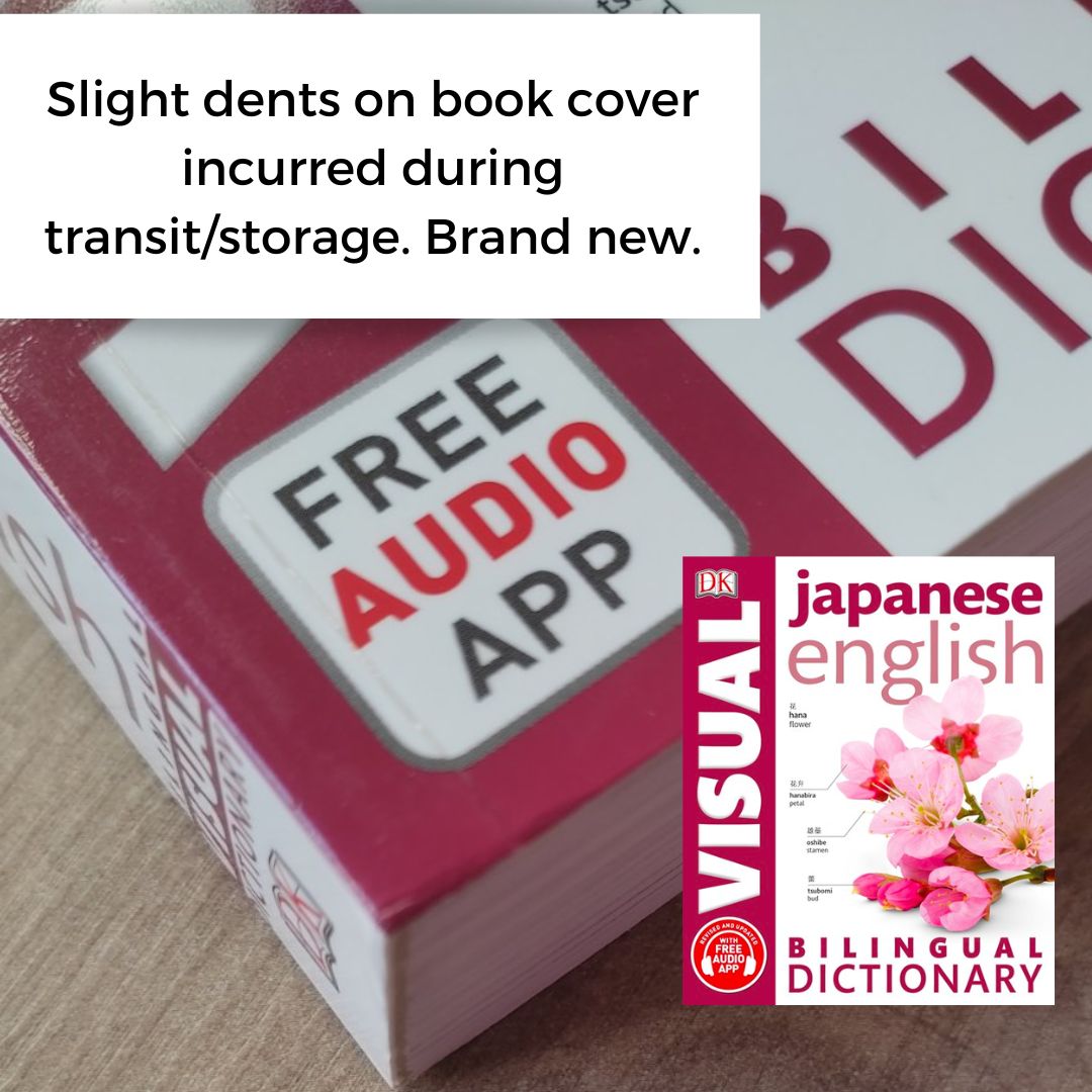 DK Japanese English Bilingual Visual Dictionary (slight folds on book cover, brand new softcover)