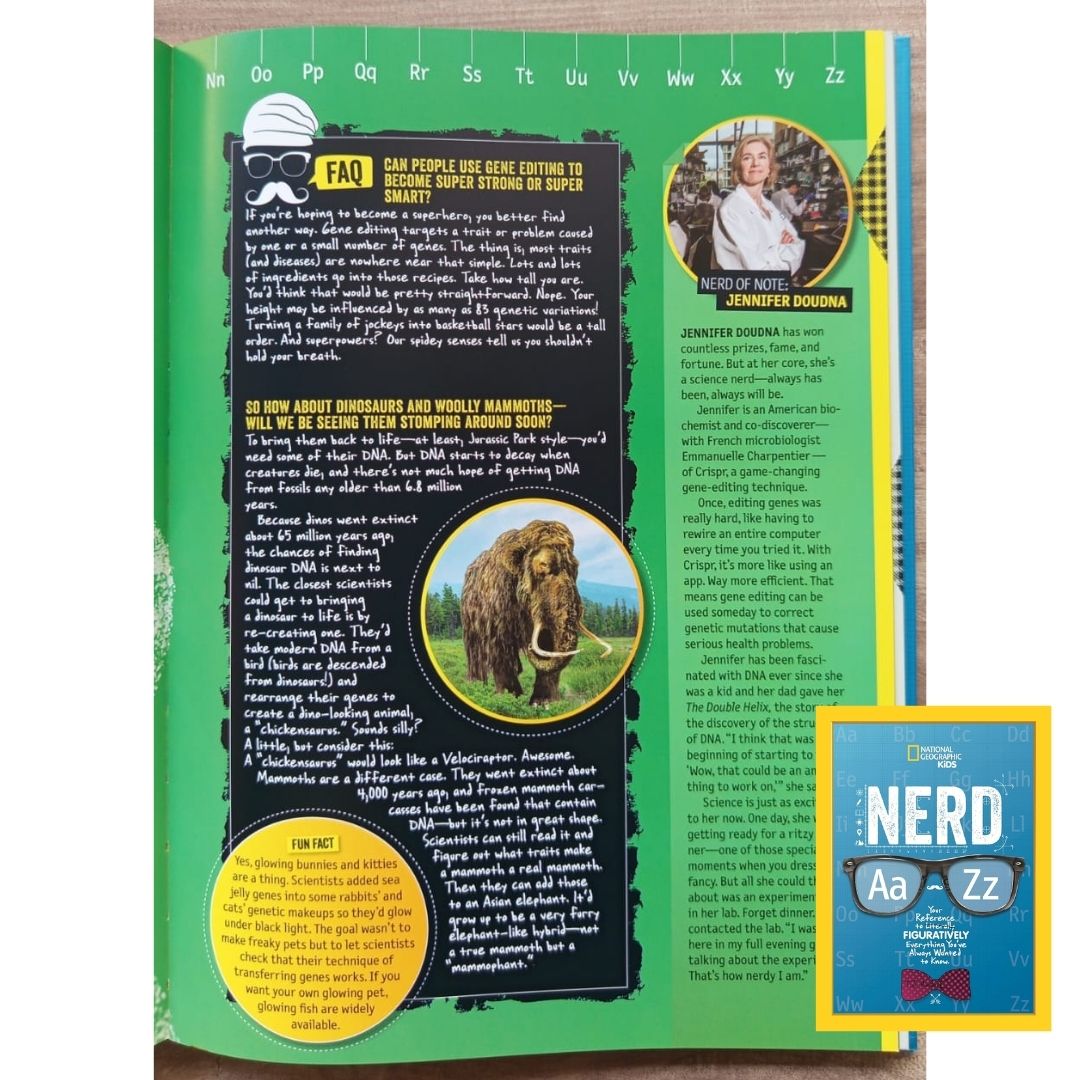 NATGEO National Geographic Kids NERD A to Z (USED book, hardcover, with slight dents on book cover)