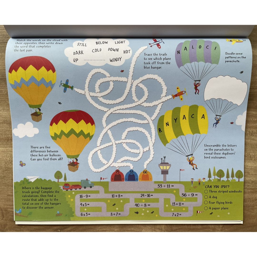 The Usborne Big DOT-TO-DOT / MAZE / PUZZLE Pad (SINGLES, brand new softcover, JUMBO tear-off activity pads) - Book cover with SLIGHT FOLDS