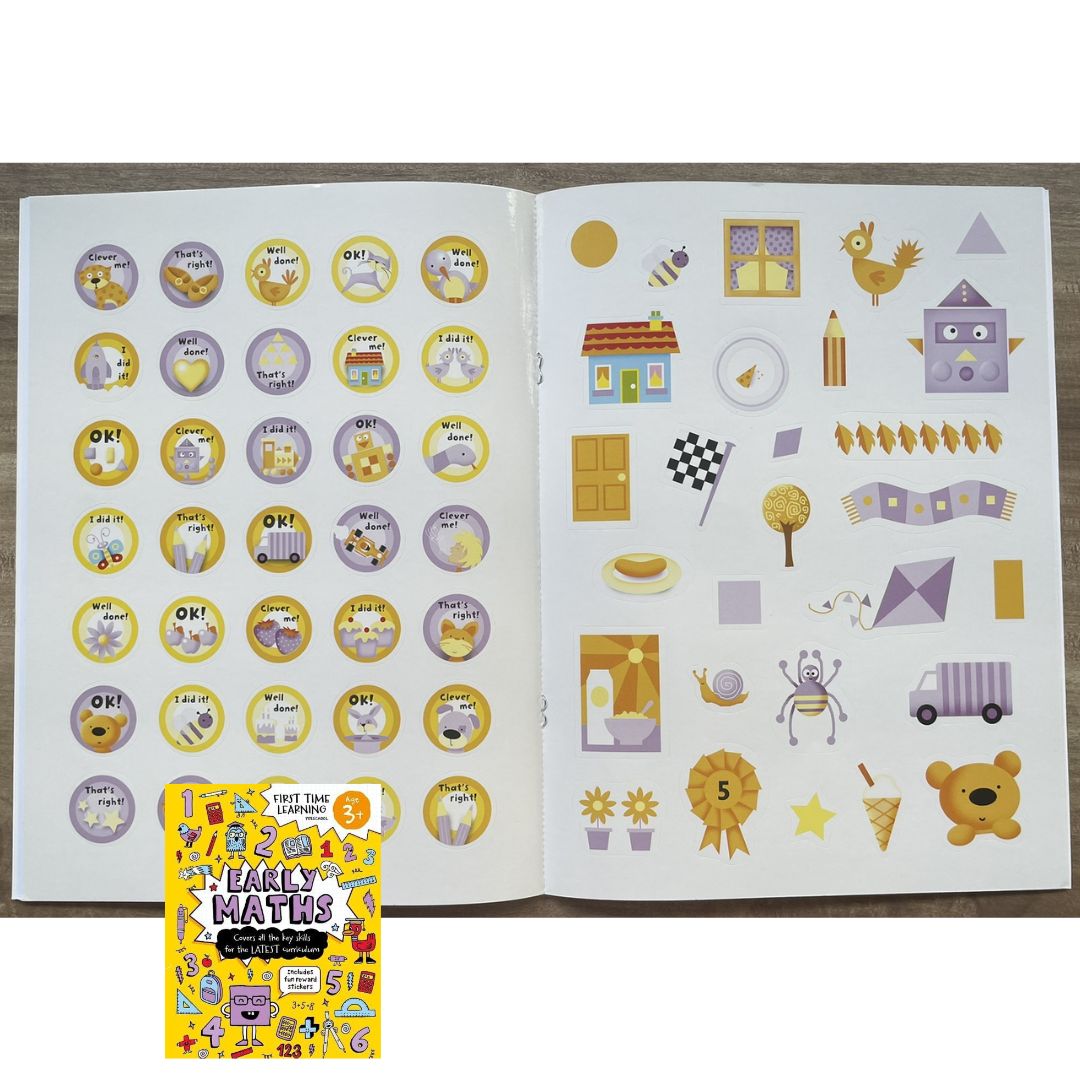 First Time Learning Preschool (for Age 3+) - EARLY MATHS (brand new softcover)