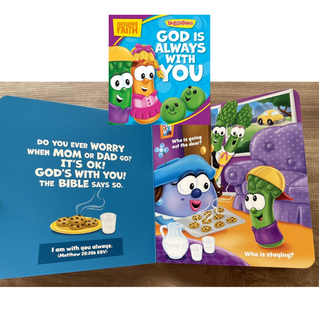 VeggieTales - Growing Faith: God Is Always with You / Silly Little Thing Called Love (SINGLES, brand new Board Book)