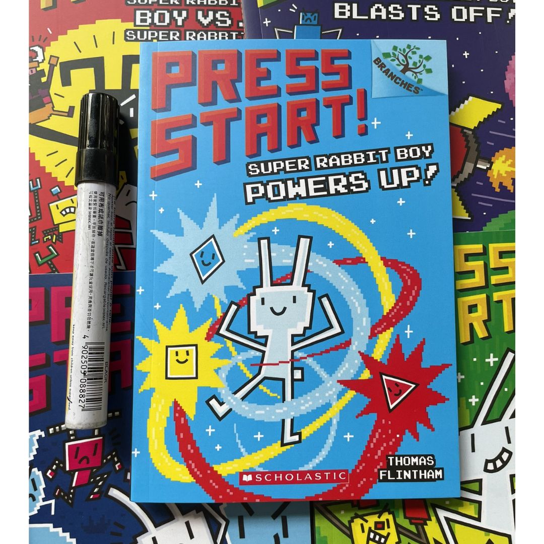 Press Start! Complete 15 Books Series Set (Books 1-15) brand new softcover, no box, w/SLIGHT FOLDS