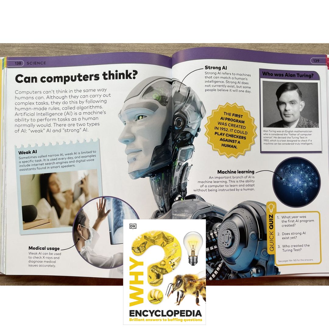 DK WHY? Encyclopedia: Brilliant Answers to Baffling Questions (brand new Hardcover, with SLIGHT DENTS on book cover)