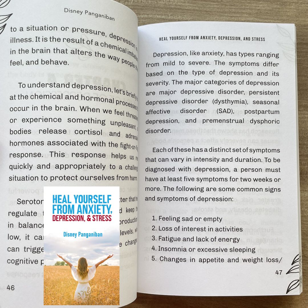 Heal Yourself From Anxiety, Depression and Stress (by Disney Panganiban) brand new softcover, devotional