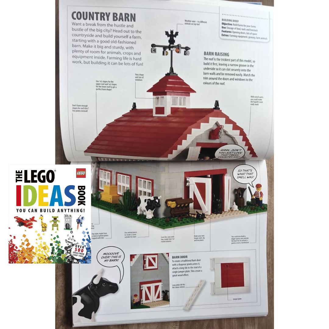 The LEGO Ideas Book (USED book, hardcover, with slight tears and dents on book cover)