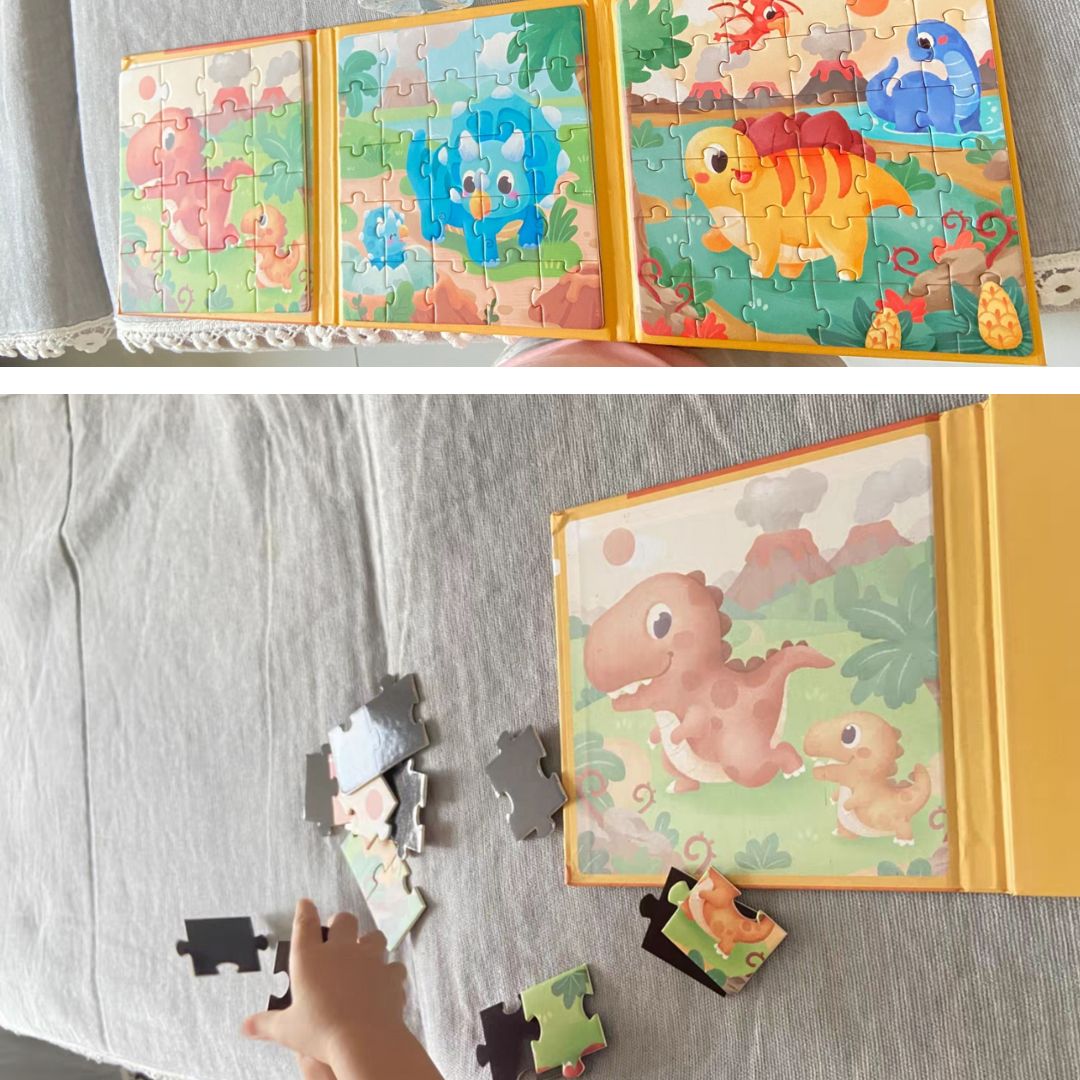 Trifold PUZZLE BOOK (singles) hardcover jigsaw puzzles book