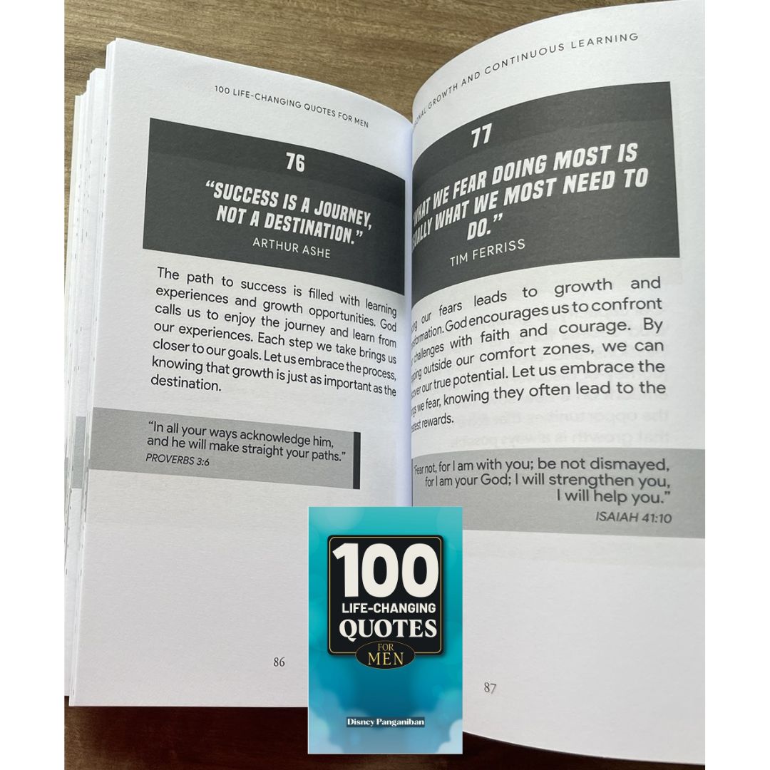 100 Life-Changing Quotes for MEN (by Disney Panganiban) brand new softcover