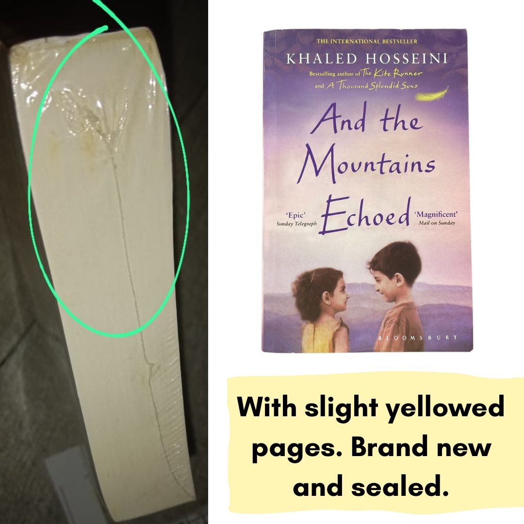 And the Mountains Echoed (mass paperback) - brand new, with slightly yellowed pages