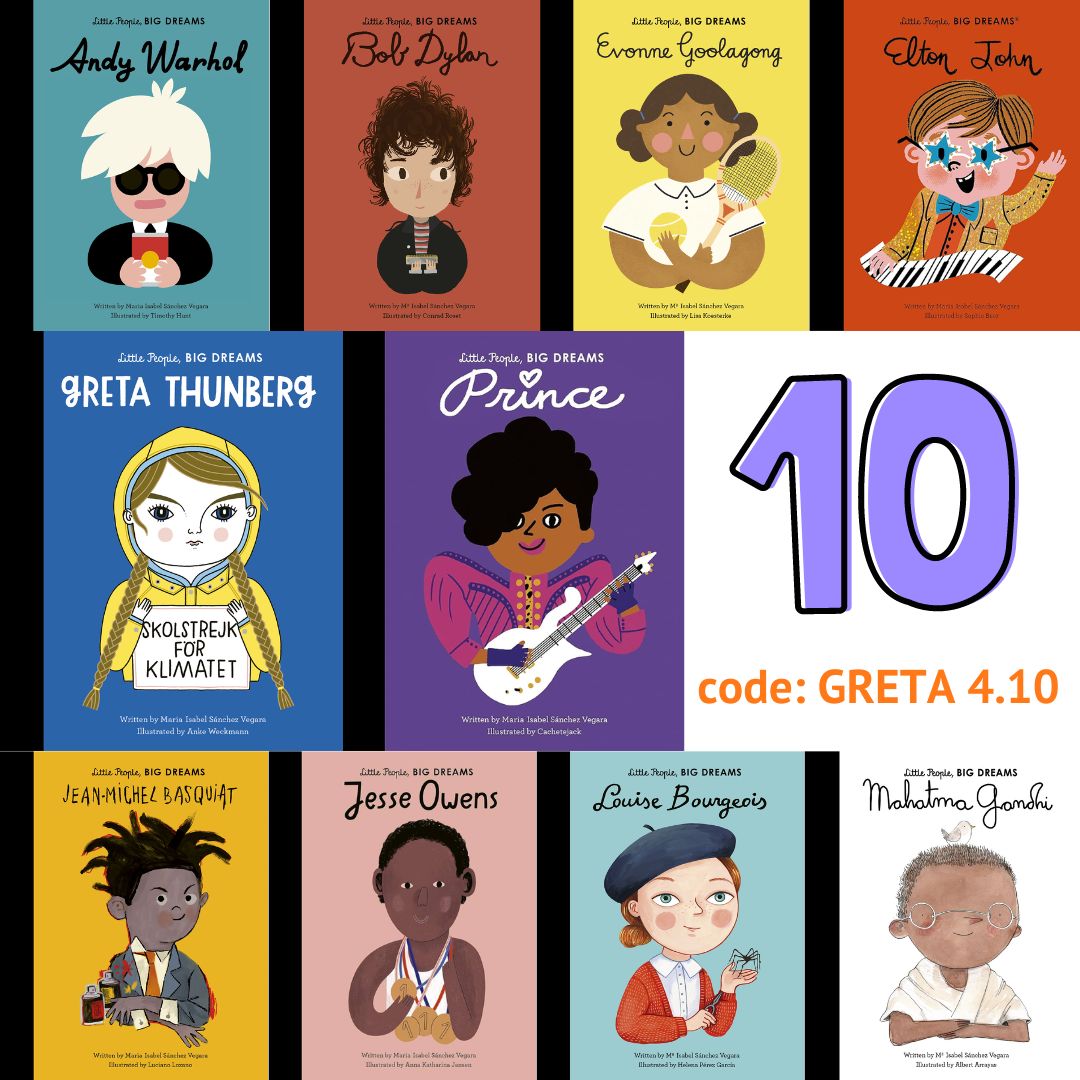 Little People Big Dreams (Code: Greta4.10) 10 books