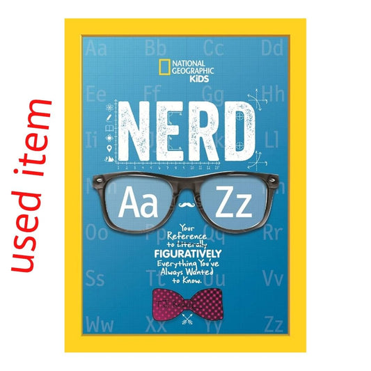 NATGEO National Geographic Kids NERD A to Z (USED book, hardcover, with slight dents on book cover)