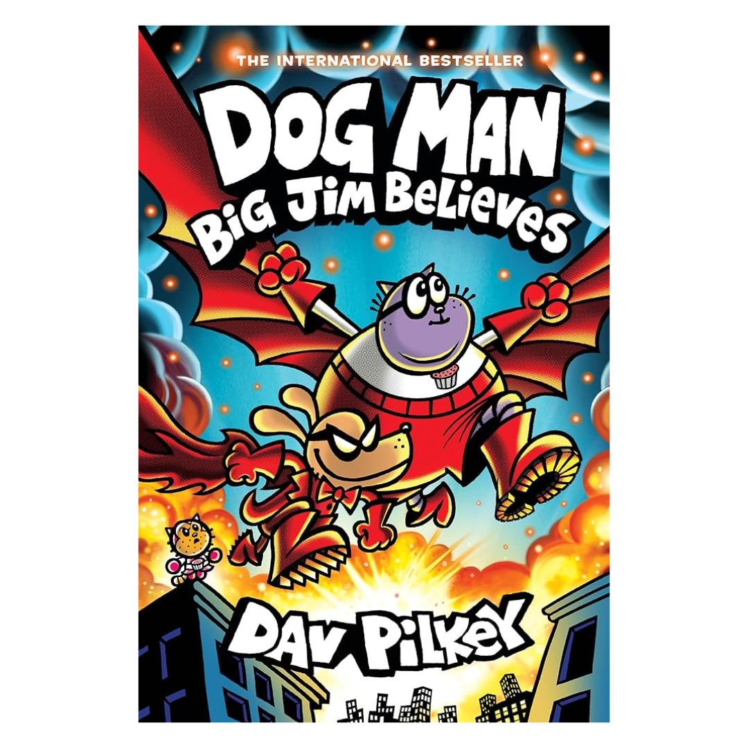 Dog Man (Cat Kid) (RETAIL, matte paper NOT GLOSSY) With SLIGHT DENTS and TEARS on book cover --- brand new hardcover