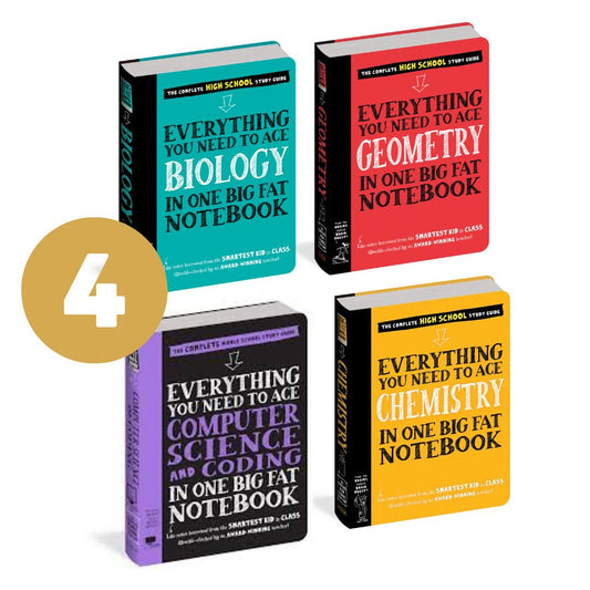 Everything You Need to Ace in One Big Fat Notebook: The Complete Middle School Study Guide (4 books) no box