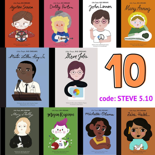 Little People Big Dreams (Code: Steve5.10) 10 books