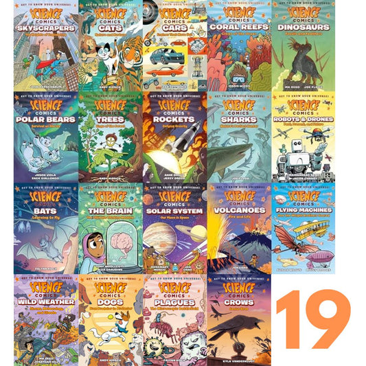 Science Comics (19 books, brand new softcover, no box)
