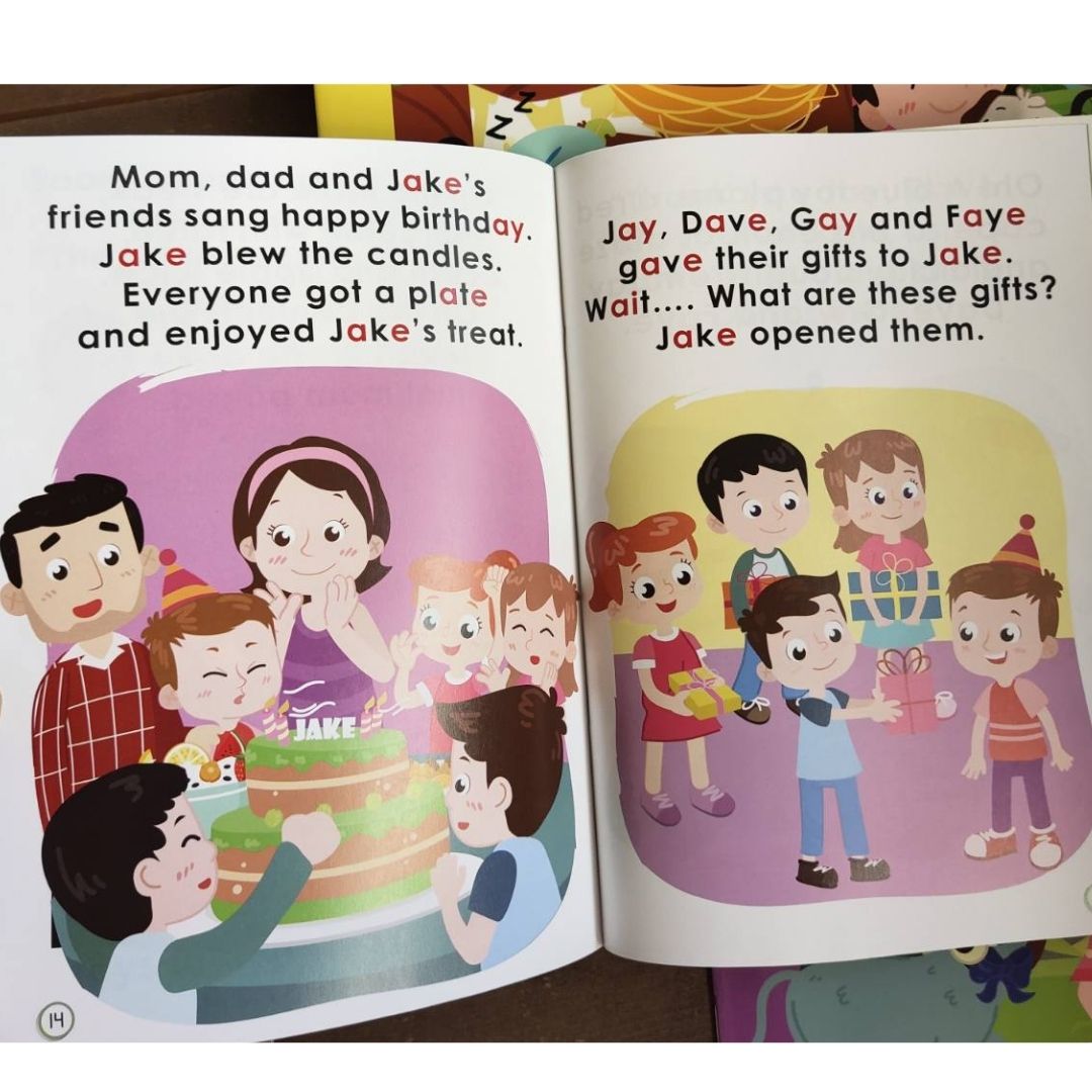PHONICS IN READING (5 books) Max and Pals (story + workbook) LONG VOWELS