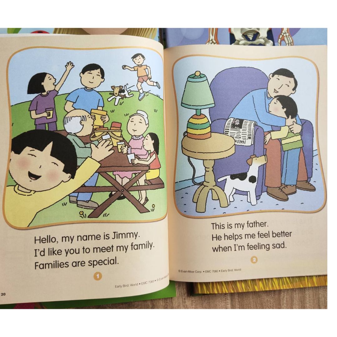 EVAN MOOR EARLY BIRD workbooks (8 books) - Read Learn Grow