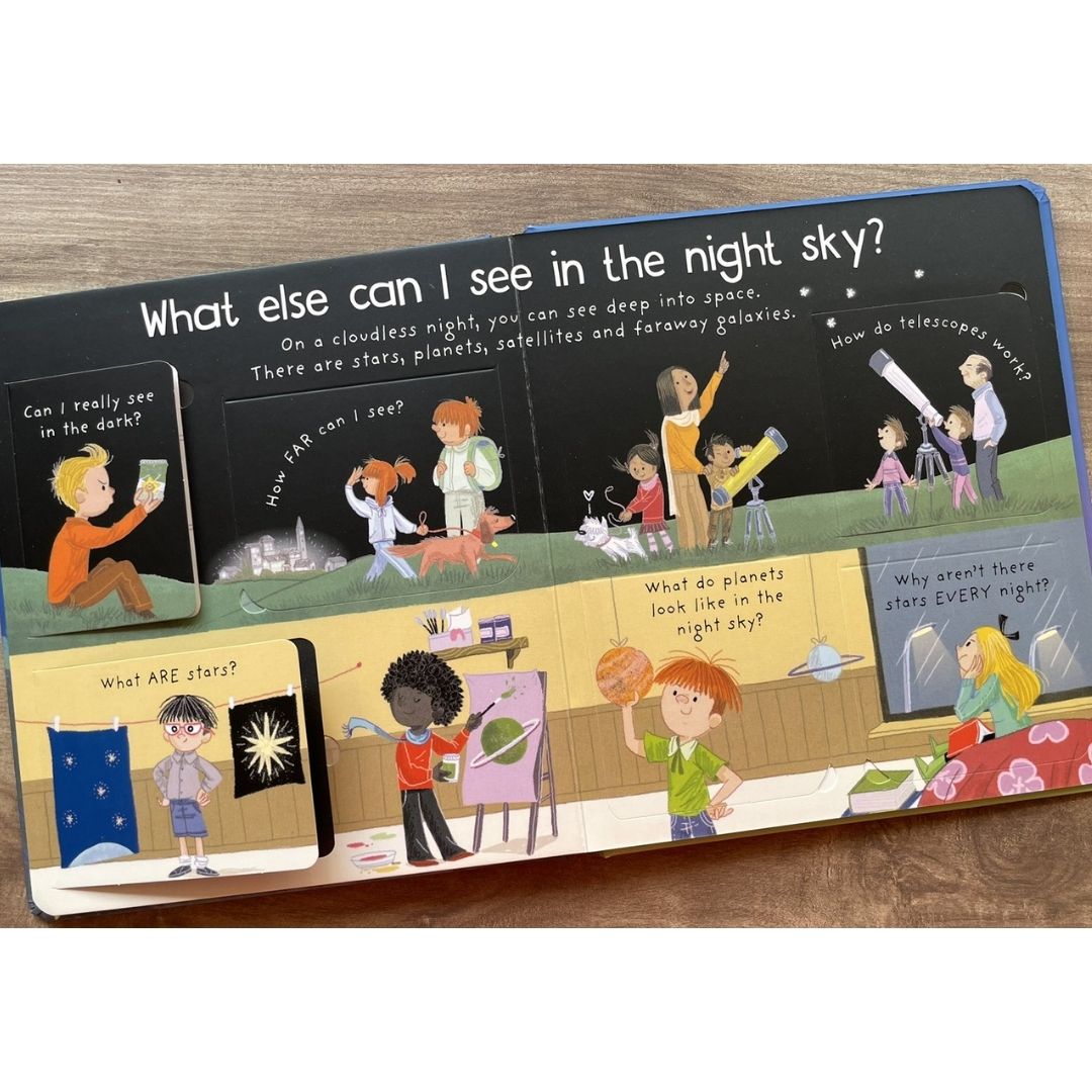 Usborne Lift-the-Flap First Questions and Answers: Why is it Dark at Night? (Board book)