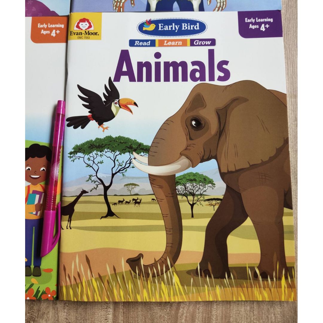 EVAN MOOR EARLY BIRD workbooks (8 books) - Read Learn Grow