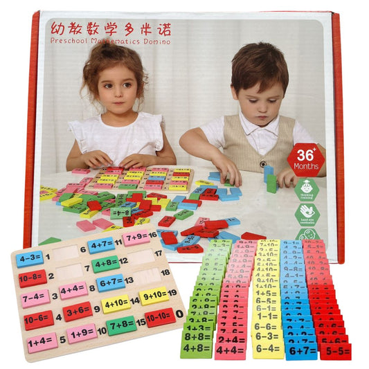 Pre-school Mathematics Domino (Addition and Subtraction Board Game) Box Set