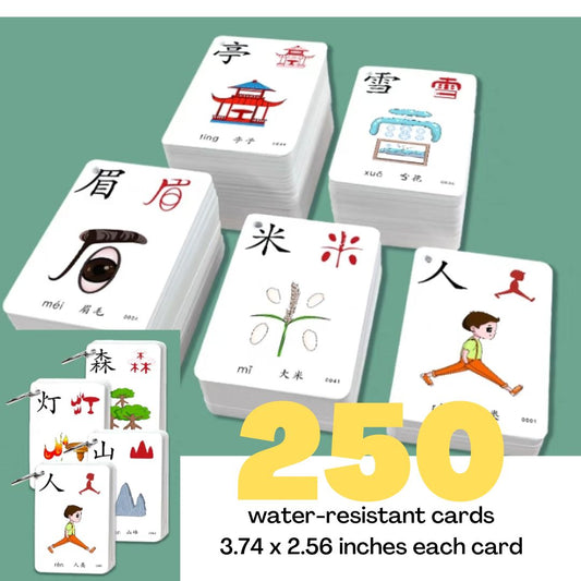 Chinese cards for kids (500 cards) BOX with slight dents